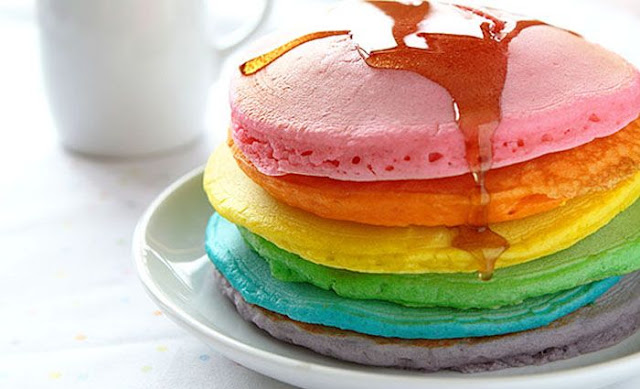 Rainbow Pancake - Sederhana Tapi Tampil Beda