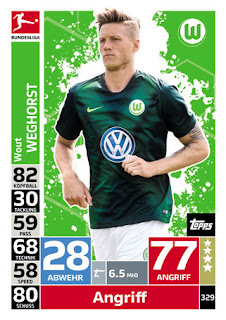 Match Attax Bundesliga 2018-2019 VfL Wolfsburg