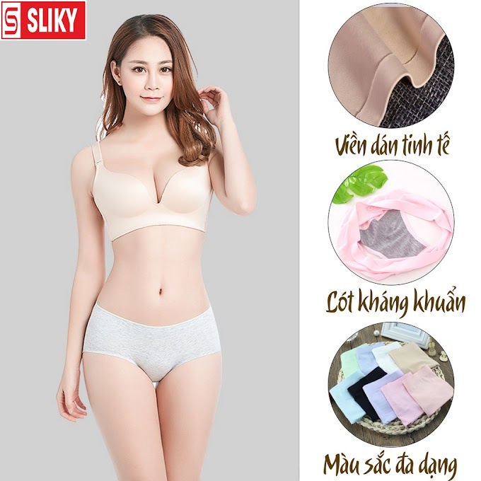 [Mã APWARN20 hoàn 20k xu đơn 0đ] Quần lót nữ đúc su không đường may mềm mại thoáng mát - SLIKY