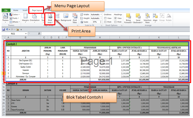 Cara Print Di Microsoft Excel 2010 (4)