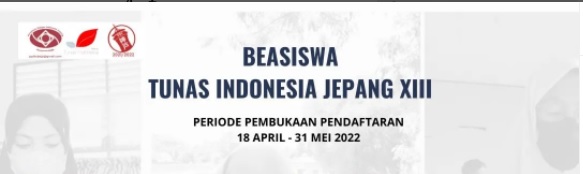 Pendaftaran Beasiswa Tunas Indonesia Jepang Batch XIII TA 2022/2023