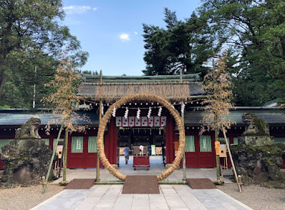 大國魂神社の「夏越の祓（なごしのはらい）」の茅の輪