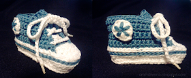 Patucos converse patron gamchillo baby booties pattern