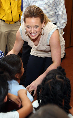 Hilary Duff out for Blessings In a Backpack