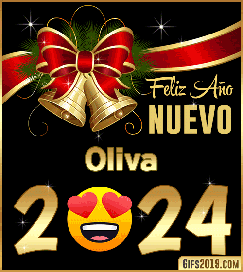 Feliz año nuevo 2024 Oliva