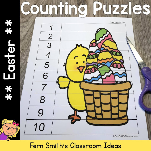 Click Here to Download These Easter Counting Puzzles For Your Classroom Today!