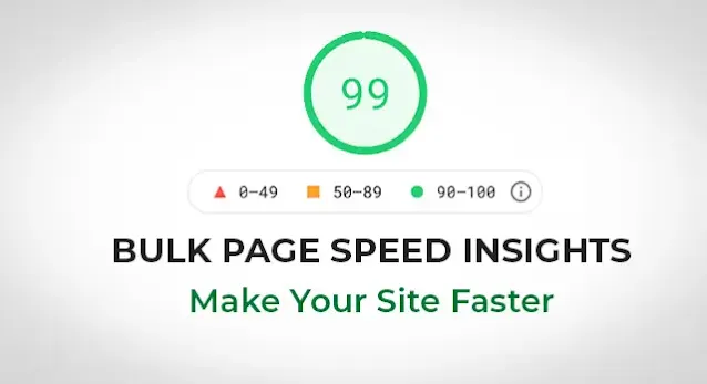 Bulk page speed insights