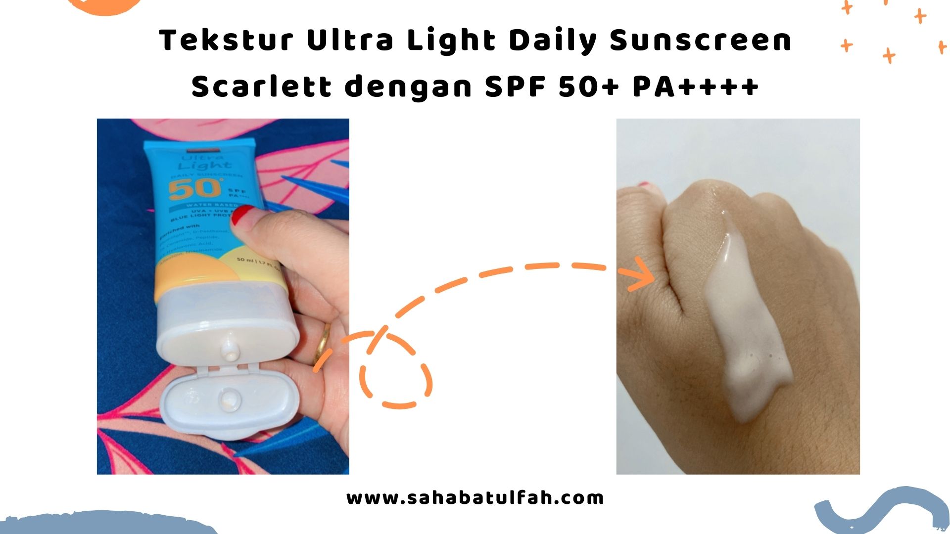 Tekstur-Sunscreet-Scarlett-SPF50