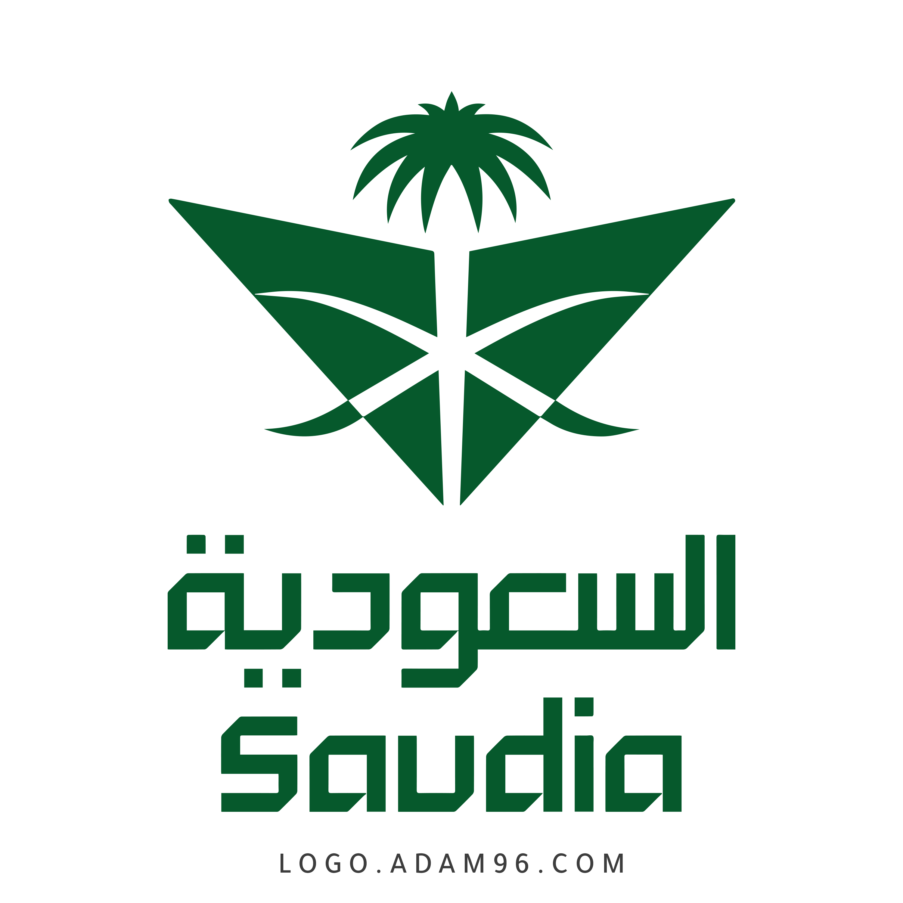 تحميل شعار الخطوط السعودية الجديد Logo Saudi PNG - SVG