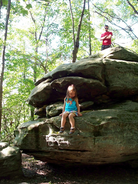 Exploring the boulders