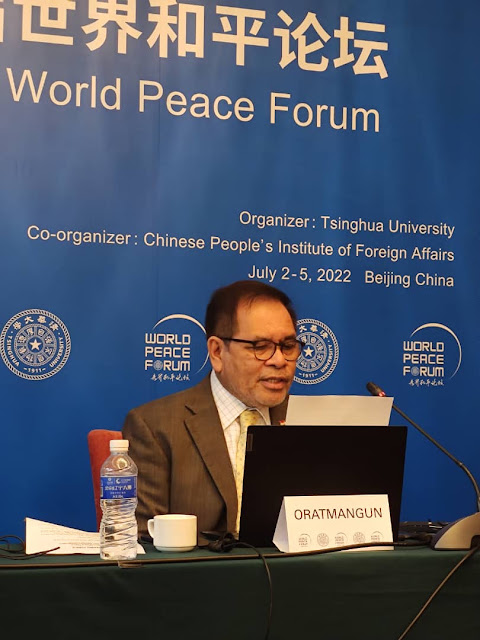 Djauhari Oratmangun Bicara Mengenai Kerja Sama Asean-RRT di World Peace Forum