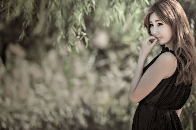 3 Shin Se Ha outdoors - very cute asian girl-girlcute4u.blogspot.com