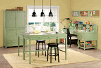 Craft Room Furniture : Cheap Craft Room Storage and Organization Furniture Ideas ... : This white sewing and craft table is worth a second look.