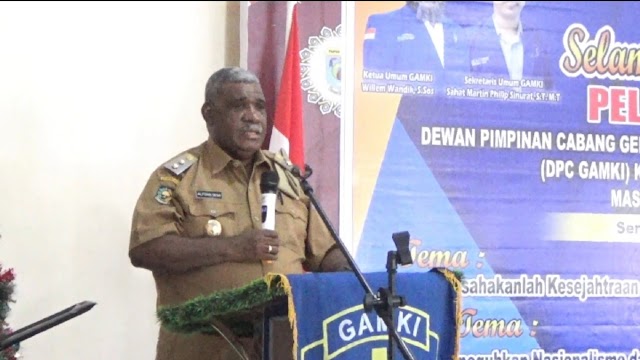 Hadiri Pelantikan DPC GAMKI Sorong Selatan, Ini Pesan Wakil Bupati Alfons Sesa