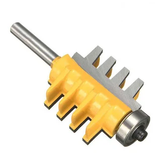 1/4" Rail Reversible Tungsten Carbide Router Bit Finger Joint Glue Router Bit Milling Cutters Tool hown - store