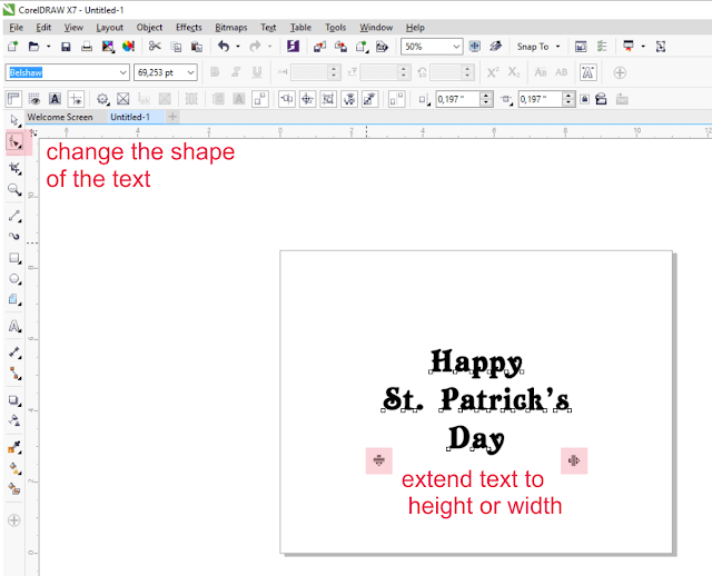 Corel Draw Tutorial 2 edit text