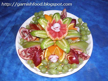 carving fruit plate