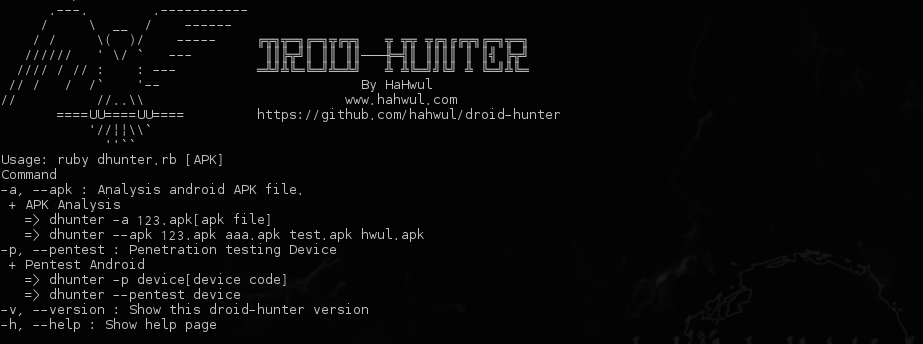Droid Hunter Android Application Vulnerability Analysis And Android Pentest Tool Hacking Land Hack Crack And Pentest