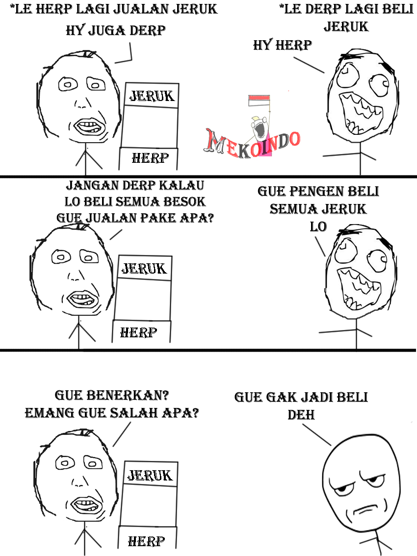 Foto Meme Dan Rage Comic Update Status