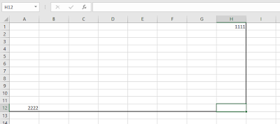 Ultima celda excel H12