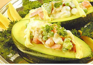 RECETA COCINA AGUACATES RELLENOS