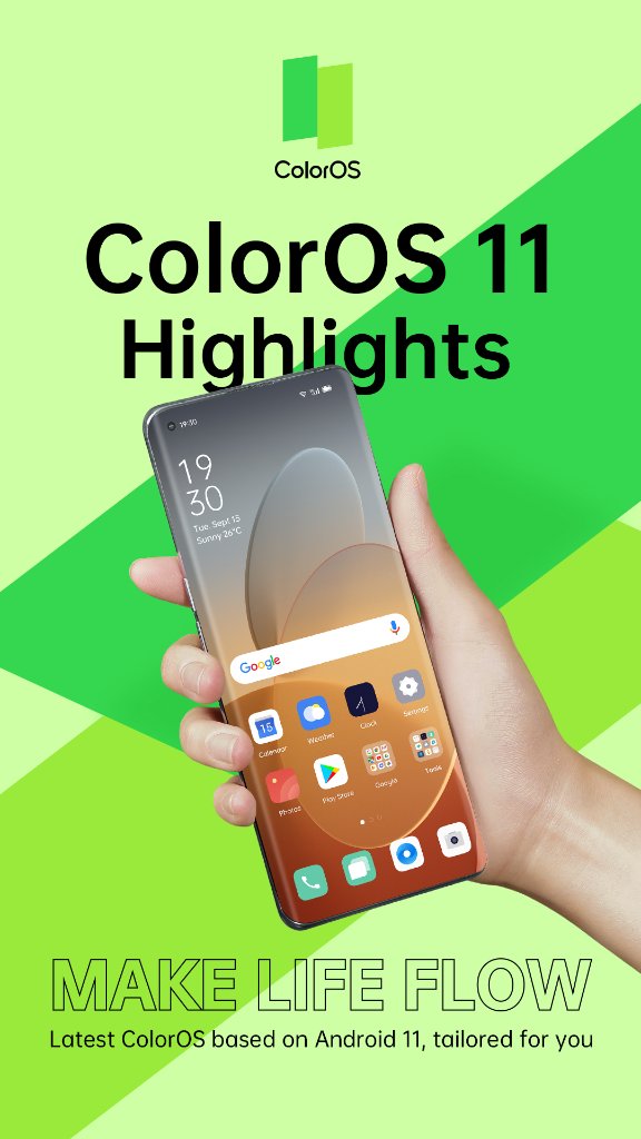 Oppo finally announced Color OS 11 User Interface based on Android  11 OS