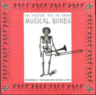 The cover features a photo of Vin Gordon's head superimposed on an illustration of a skeleton holding a trombone.