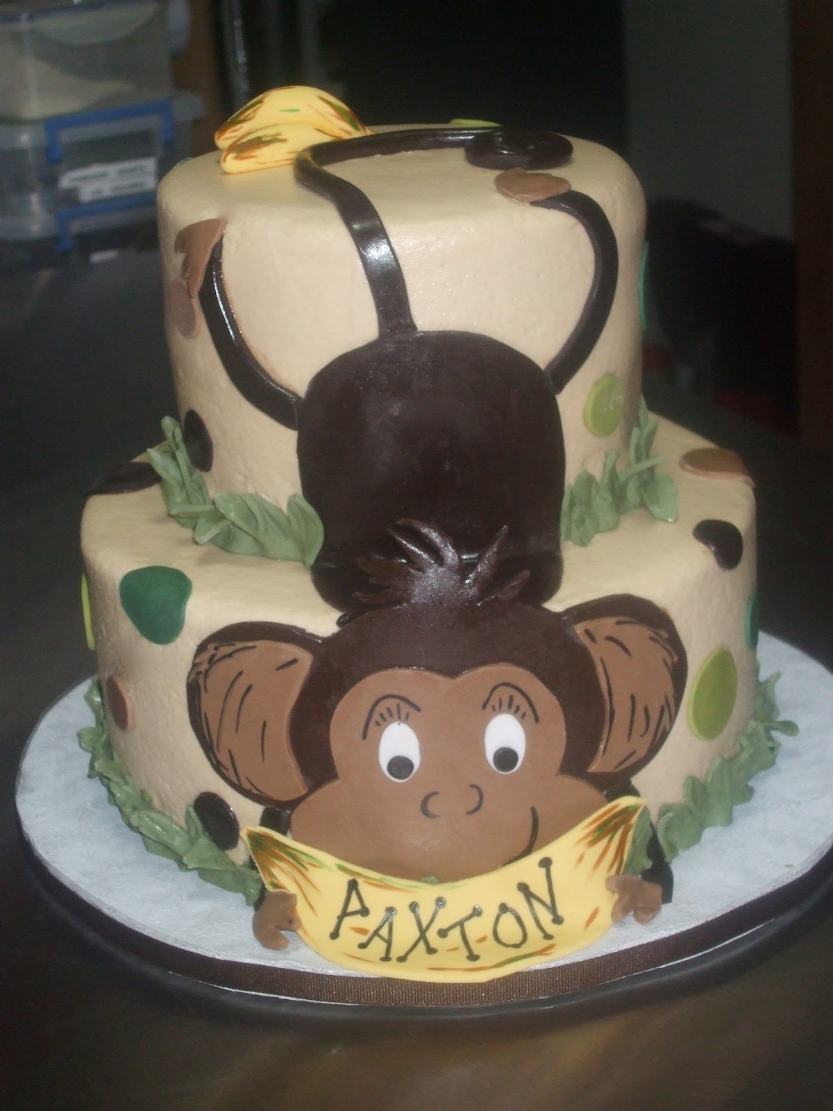 Baby Shower Monkey Cake