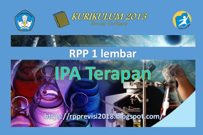 RPP 1 Lembar IPA Terapan Kelas X SMK Kurikulum 2013 Revisi 2020 