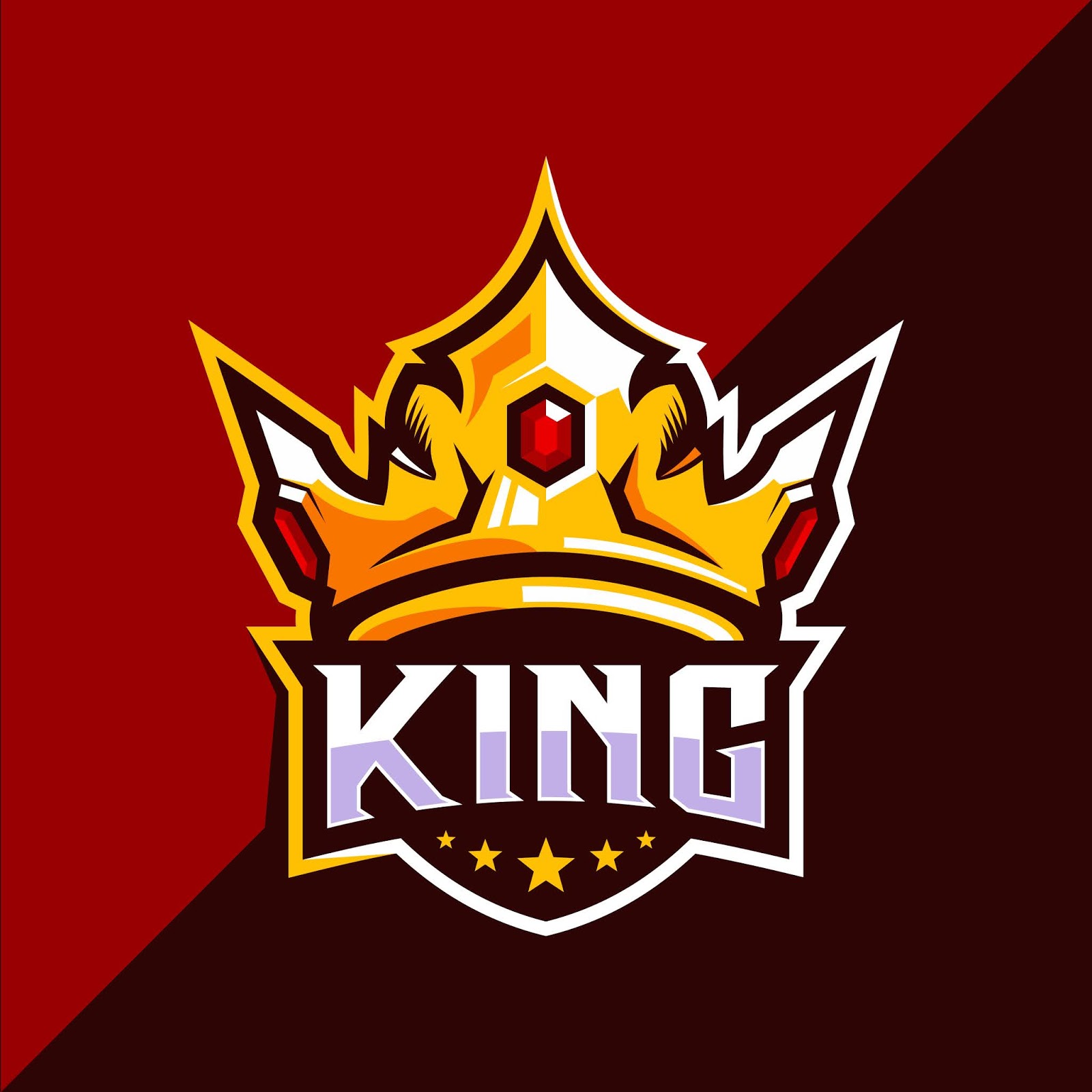 King Crown Esport Logo Design Veclogo