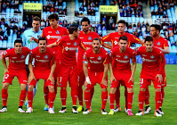 GETAFE C. F. - Getafe, Madrid, España - Temporada 2015-16 - Guaita, Vergini, Juan Rodríguez, Vigaray y Álvaro Vázquez; Emi, Sarabia, Roberto Lago, Lacen, Moi Gómez y Medrán - REAL SOCIEDAD 1 (Carlos Vela) GETAFE C. F. 2 (Sarabia, Álvaro Vázquez) - 21/04/2016 - Liga de 1ª División, jornada 34 - San Sebastián, estadio de Anoeta