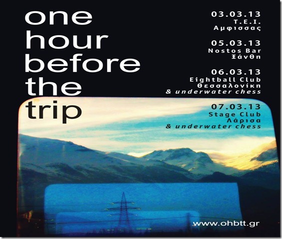 one hour before the trip