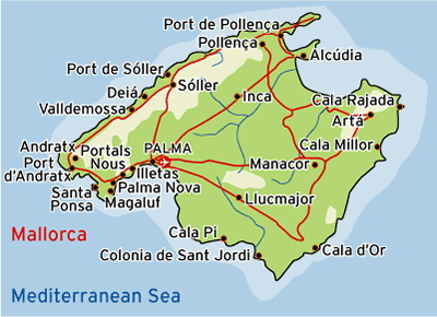 Landkarte Mallorca Bilder