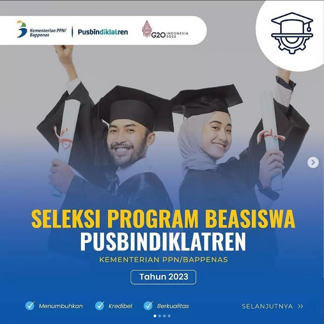 Seleksi Program Beasiswa Paskasarjana PUSBINDIKLATREN, Batas Pengiriman Berkas 12 November 2022 Untuk Abdi Negara