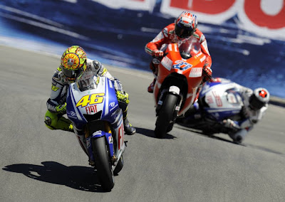  Rossi Defeat Stoner and Lorenzo