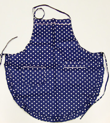 Kekfest (blue dyed fabric), Hungarian batik apron