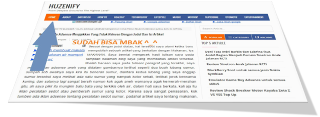 cara merubah warna menu navigasi homepage