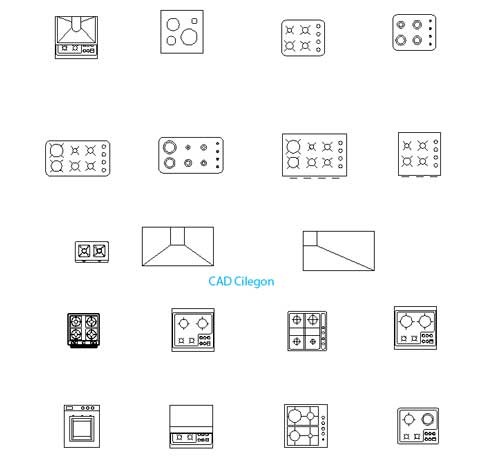 C0011.Kitchen Kompor Coke Coll CAD Cilegon
