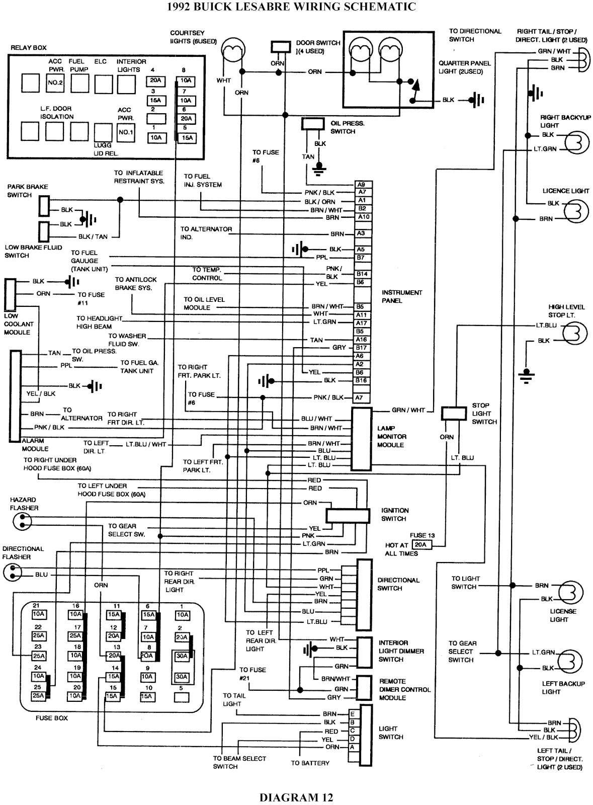 96 s10 wiring diagram schematic  | 1000 x 1360