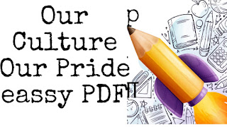 Eassy on our culture our pride pdf