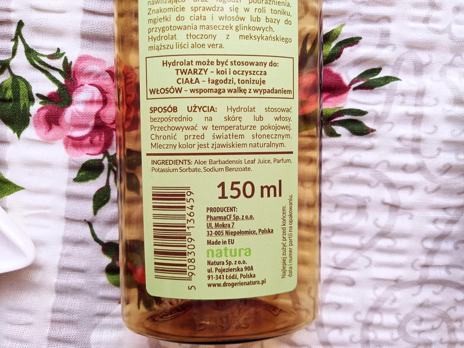 natura care hydrolat, natura hydrolat aloesowy, hydrolat aloesowy, hydrolat aloesowy blog, hydrolat blog, hydrolat drogeria natura blog