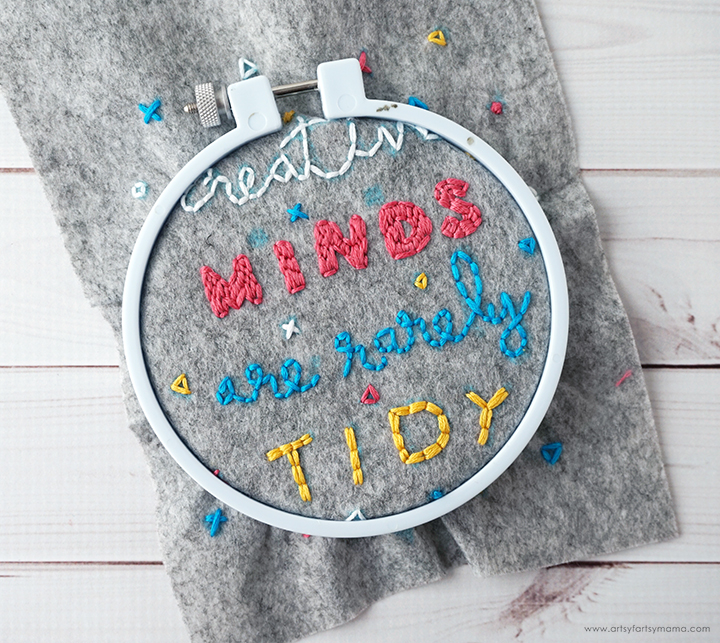 DIY Embroidery Wall Hanging