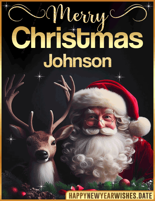 Merry Christmas gif Johnson