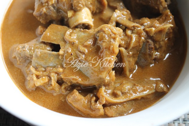 Gulai Kawah Daging Kambing - Azie Kitchen