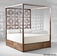 سرير خشبي بارد في تصاميم مختلفة