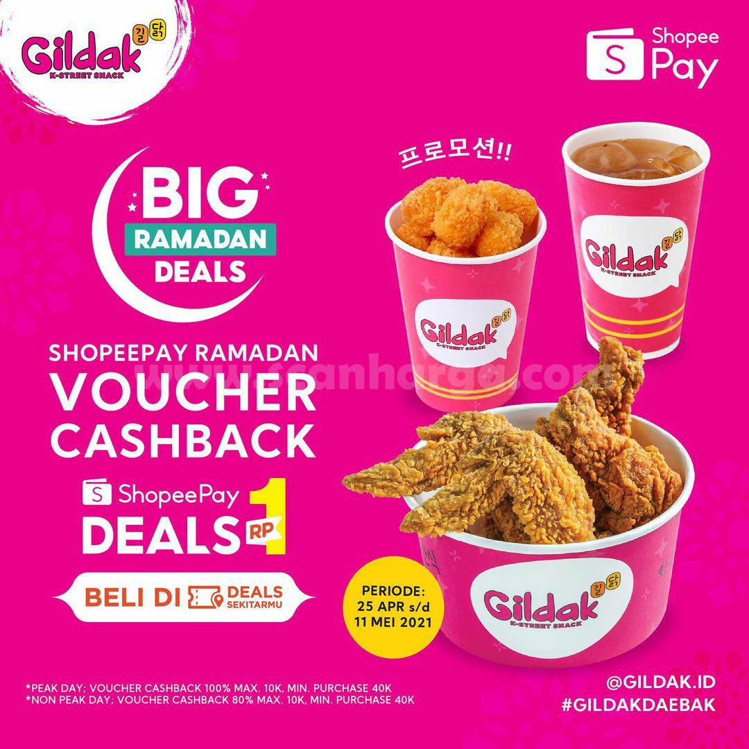 Gildak Promo ShopeePay Deals Voucher Cashback 60%