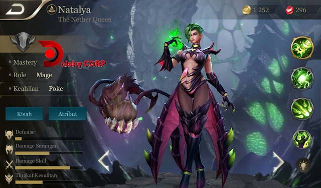 Arena of Valor : Hero Natalya ( The Nether Queen ) High Damage Builds Set up Gear