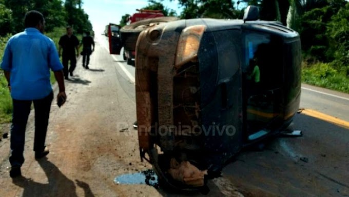 URGENTE: Secretário de agricultura e vereador sofrem acidente na BR-364