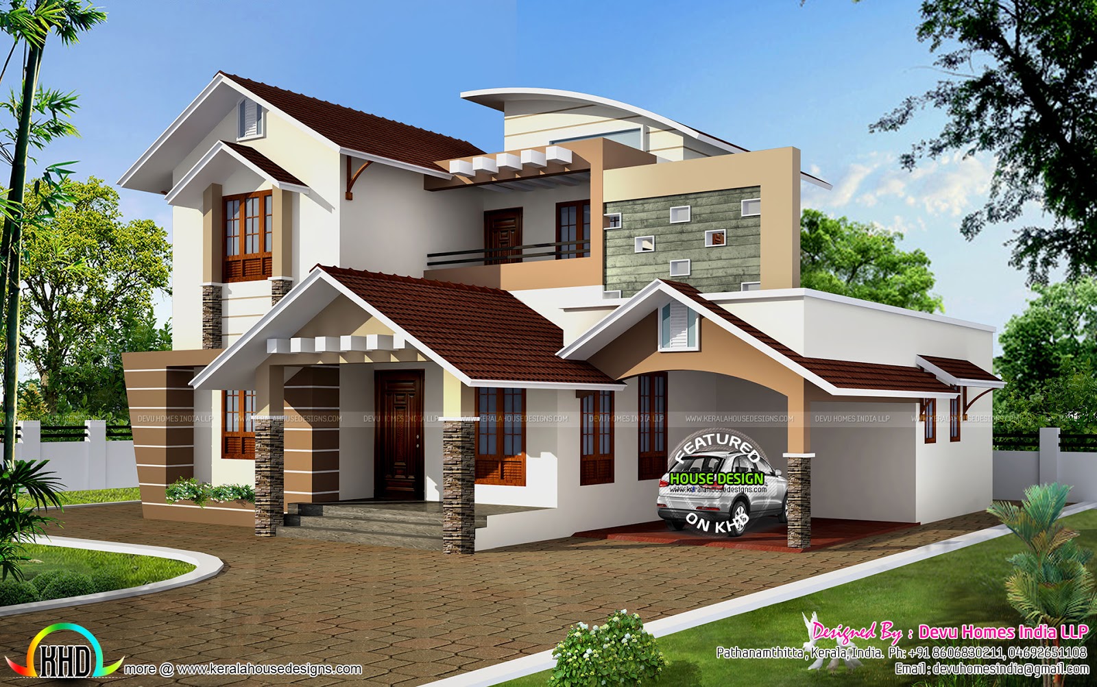 South facing vastu  home  in 2448 sq ft Kerala home  design  