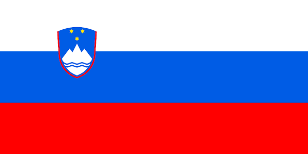 Logo Gambar Bendera Negara Slovenia PNG JPG ukuran 600 px